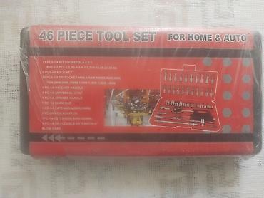 ratchet: 46 hissəli alət dəsti – Home & Auto Tərkib: - 21 ədəd 1/4” bit — 1