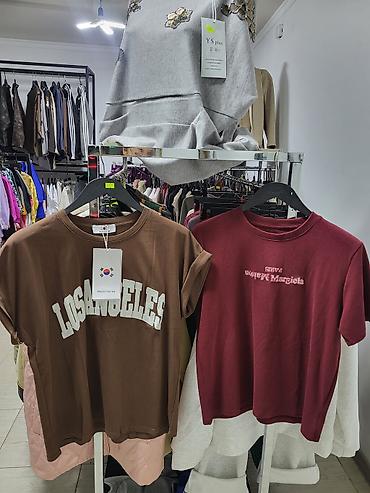 Футболки: Футболка, Оверсайз, Корея, Новый, Все размеры — 6