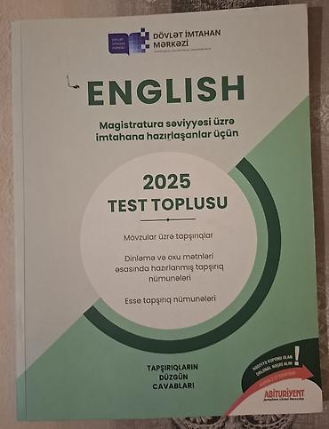 Testlər: Məhsul: “English Test Toplusu" İdeal vəziyyətdədir. Heç bir — 1