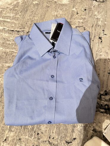 мужские рубашки хлопок: Рубашка XL (EU 42), цвет - Голубой