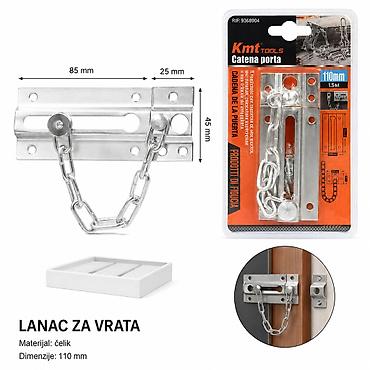 KMT Mali lanac srebrna 9368904 Opis: - Lanac za vrata za dodatnu