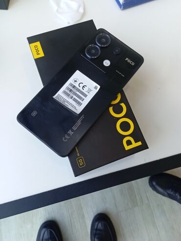 Poco: Poco X6, 256 GB, rəng - Boz, Düyməli, Barmaq izi, Face ID