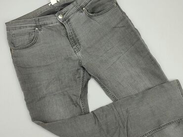 damskie spodnie jeans diverse: H&M, XL, stan - Dobry