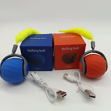 toy pudil: Məhsul: Avtomatik “Rolling Ball” pişik oyuncağı - Rənglər: mavi və — 1