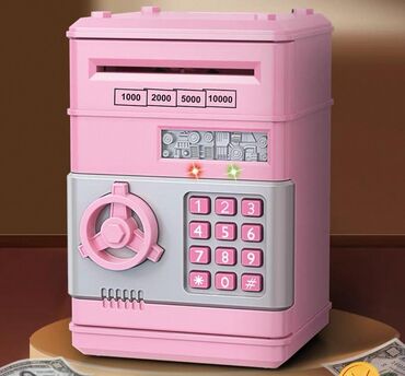 Oyuncaqlar: Kassa kodla yenidir,4 reqemli istenilən kod teyin edırsiz.batareya ile — 4