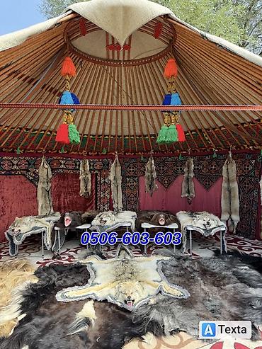 Аренда юрт: Аренда юрты, Каркас Деревянный, 85 баш, Стол — 12