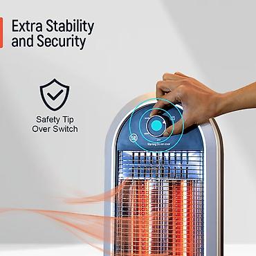 radiatır: Karbon tipli qızdırıcı Geepas GCH 28531 900W 23m² — 7