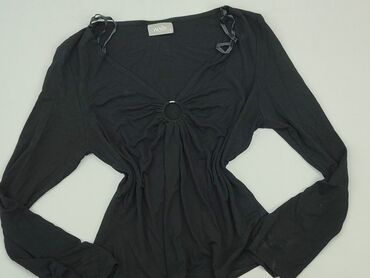 czarne bluzki z długim rekawem: Блуза жіноча, Wallis, 3XL, стан - Хороший