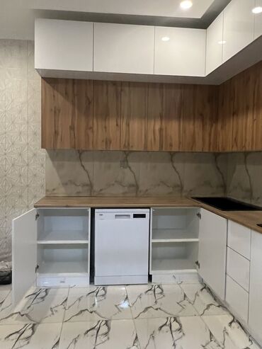 Sifarişlə mətbəx mebeli: Sifarişlə mətbəx dəsti, Özü çəkən petlələr, MDF, Kredit var, Pulsuz çatdırılma — 4