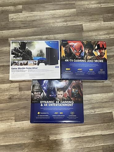 ps 4 diskləri: Sony PlayStation 4 Pro – 1TB (Jet Black) - Rəsmən PS4 Pro modeli — 2