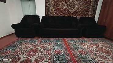 divan lalafo: Комплект мягкой мебели, Б/у, Самовывоз, цвет - Коричневый — 1
