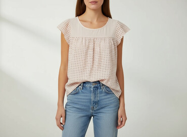 włoskie bluzki lniane: Women's blouse, size S