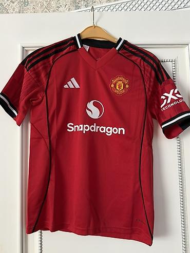 Kişi geyimləri: Futbolka, Adidas, S, rəng - Qırmızı — 1