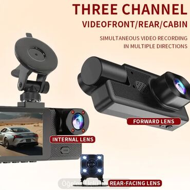 Videoreqistratorlar: 🎁 2kameralı(salan +ön) typce adeptor=25azn.😊 — 4