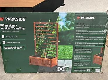 Žardinjere: Parkside drvena saksija sa rešetkom (Planter with Trellis) - — 5