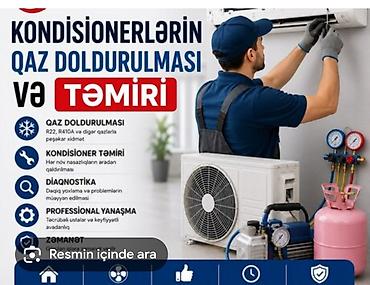 kondisioner qaz vurulmasi: Təmir, Split kondisionerlər, Frion vurulması, Zəmanətlə — 1
