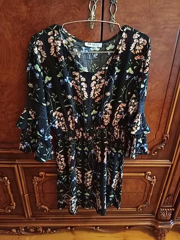 qadin donlari sekilleri: Qadın paltarı – Cero Lady (ölçü: XL) - Rəng/naxış: Qara fon üzərində — 2