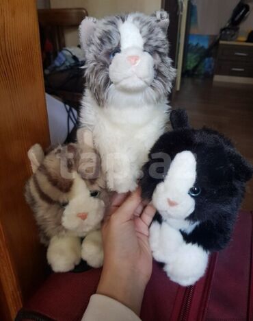 Статуэтки: !!teddy hermann kolleksiyon!! ! uc pisik plushes! almaniyadan alinmis