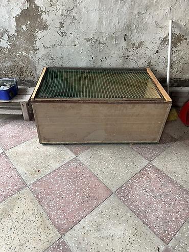 dovsanlar: Taxta sandıq/yeşik – torlu qapaqlı - Material: MDF/taxta lövhələrdən — 1