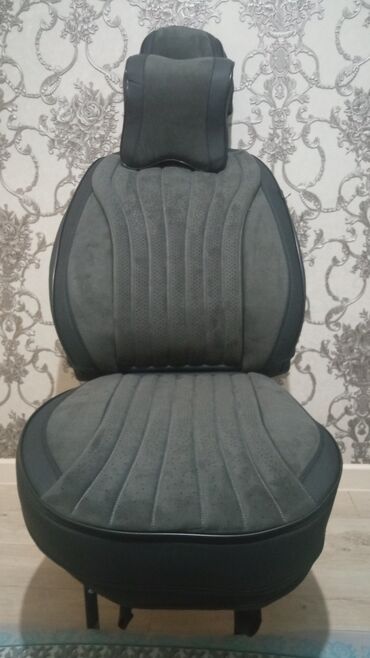 унаа тетиктер: Чехлы Экокожа, С подушкой, цвет - Черный, Universal Seat cover, Новый, Самовывоз, Бесплатная доставка, Платная доставка