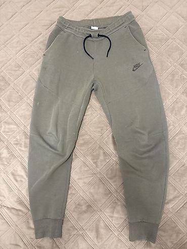Мужские спортивные штаны Nike Tech Fleece штаны теч низ зеленые