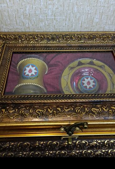 Çay dəstləri və servizlər: Çay dəsti, rəng - Qızılı, Şüşə, 126 nəfərlik, Azərbaycan — 8