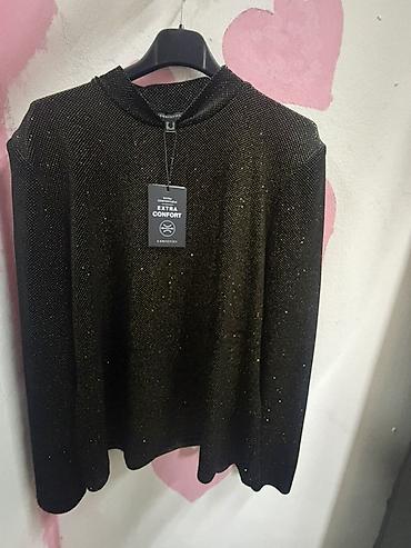 zara basic sako: Ženska svetlucava bluza / tanji džemper brenda **Cortefiel** — 1