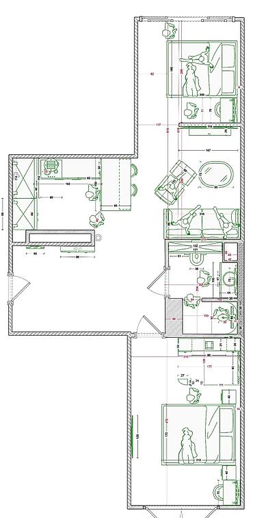 kant flat: 2 комнаты, 60 м², Технопарк Элитка, 10 этаж, Дизайнерский ремонт — 3