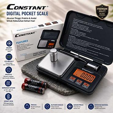 Карманные цифровые весы Constant Характеристики устройства: 0.01-500