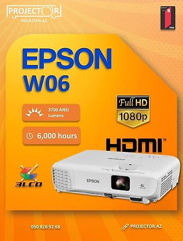 hy300 projector: İşlənmiş Stasionar Proyektor Epson, Ünvandan götürmə, Pulsuz çatdırılma, Ödənişli çatdırılma — 1