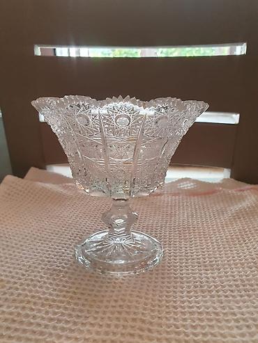 Qab-qacaq və mətbəx ləvazimatları: Bohemia kristal şirniyyat vazası (BOHEMAX) - Material: orijinal çex — 3