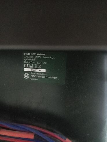 Digər mişarlar: Bosch PTS 10 stolüstü dairəvi mişar Texniki göstəricilər: - Model — 4