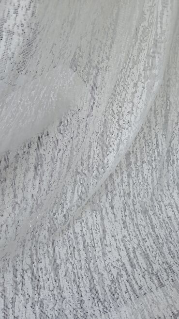 Parçalar: Ağ rəngli dekorativ tül parça dəsti - Yüngül, şəffaf və nəfəsalan — 10