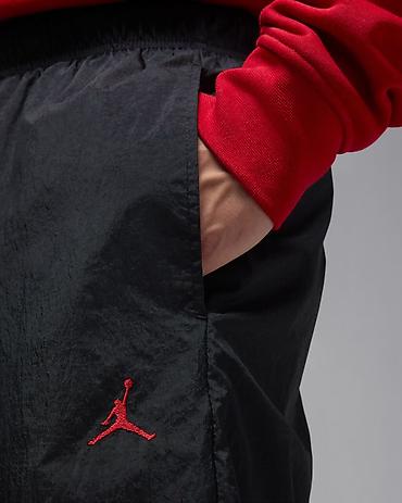 nike tn цена: JORDAN Brooklyn Men's Draft Pants - Black/Gym Red vel. XS NOVO IB — 3