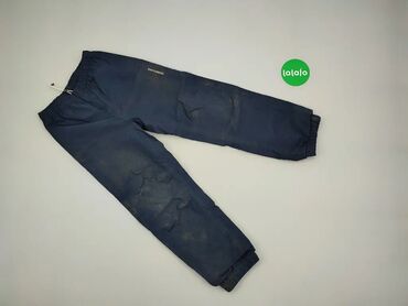 Spodnie: Spodnie, 10 lat, wzrost - 140 cm., wzór - Jednolity kolor, kolor - Niebieski
