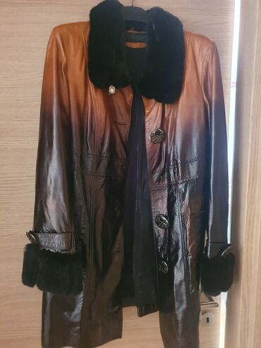 kozne jakne sa krznom iz turske: L (EU 40), Upotrebljenо, Sa postavom, bоја - Braon