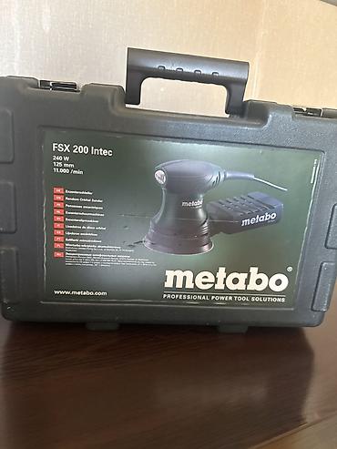 Metabo FSX 200 Intec – eksantrik orbital zımpara aparatı Texniki lalafo.az -da Metabo FSX 200 Intec – eksantrik orbital zımpara aparatı Texniki