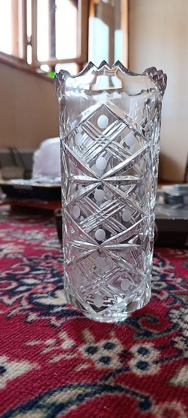 ev dekorları: Bir vaza, Xrustal — 1