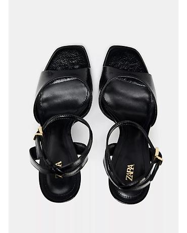 Босоножки, сандалии, шлепанцы: Босоножки, 36.5, 37, 37.5, Zara, Новый, цвет - Черный, Самовывоз, Бесплатная доставка, Платная доставка — 4