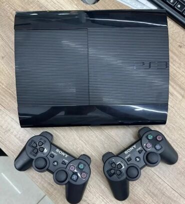 PS3 (Sony PlayStation 3): Продаю идеальную PS3 super slim, прошитая +30топ игр, Память 320гиг