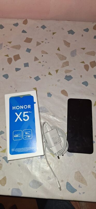 islənmis telefonlar: Honor X5b Plus, 64 GB, rəng - Qara