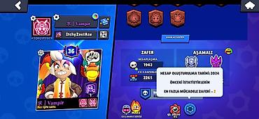 clash hesab satisi: Brawl Stars oyunu üçün yüksək səviyyəli hesab - Kupa yolu: 70,602 - — 3