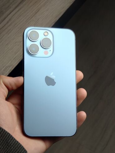 apple monitor: IPhone 13 Pro, Колдонулган, 256 ГБ, Pacific Blue, Каптама, 77 %