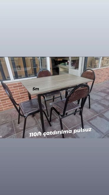 *Restoran kafe + bağ üçün stol stul dəsti* Rneg seçimi var 🌈 Ölçü