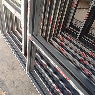 Готовые пластиковые окна: Пластик эшик терезелер МОСКИТНЫЕ СЕТКИ термо тёплая серия фасадное — 21