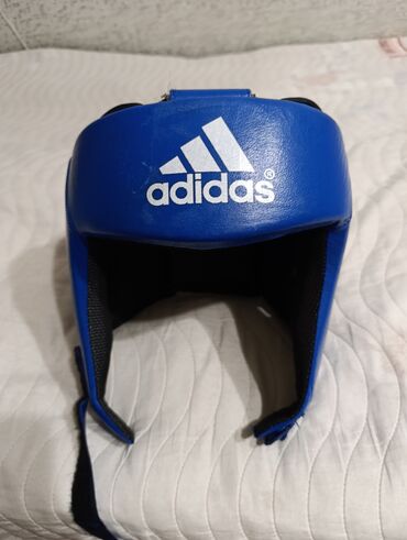 Шлемы: Боксерский шлем adidas, синий. - Тип: открытый шлем для