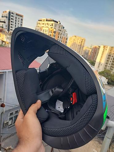 Moto geyim: Off-Road (Cross) Moto kask satıram Məhsul yenidir, istifadə — 7