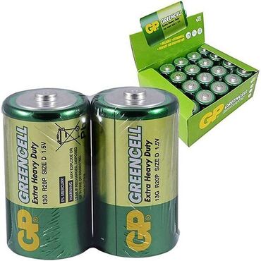 термотрансферная бумага цена: Батарейка GP Greencell - R20P, 13G, size D, 1.5V. Цена за 1 шт