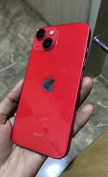 Apple iPhone: IPhone 14, Б/у, 128 ГБ, Красный, Коробка, 87 %