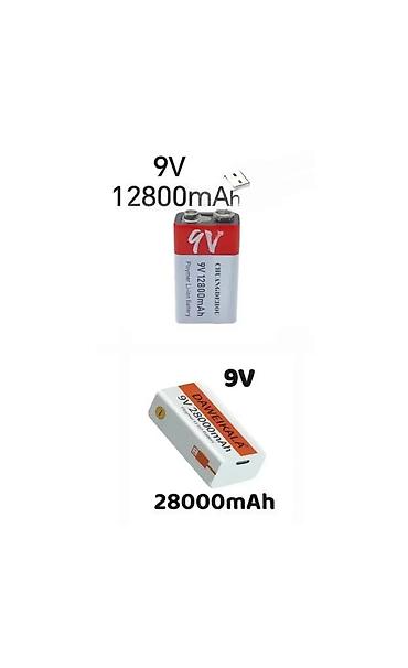 Baterije: PUNJIVA BATERIJA 9V USB TIP C 12800MAH 9V USB TIP C 28000MA | Lično — 3